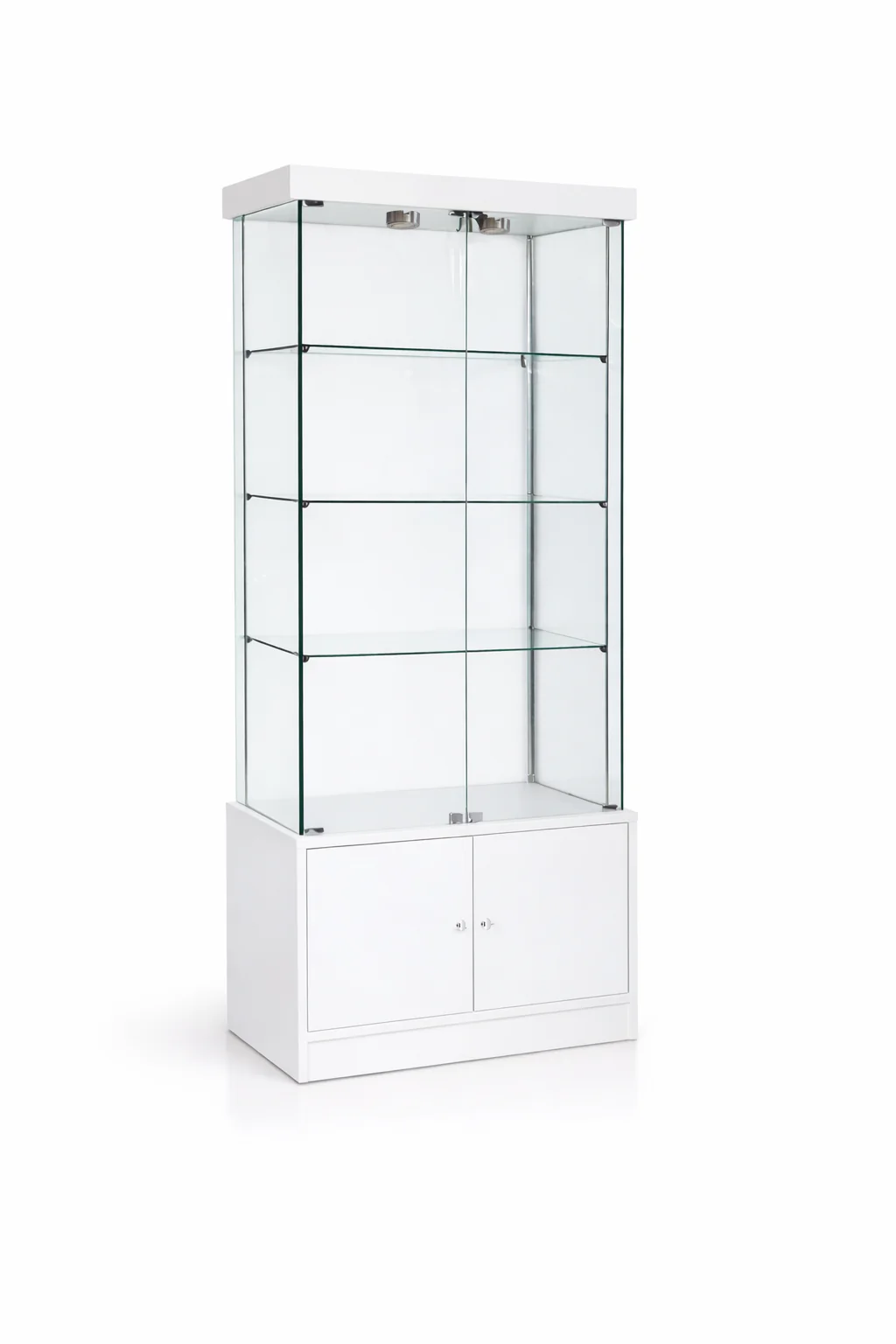 Glass Display Case Cabinet | Double Wide | LED Lights - Image 4
