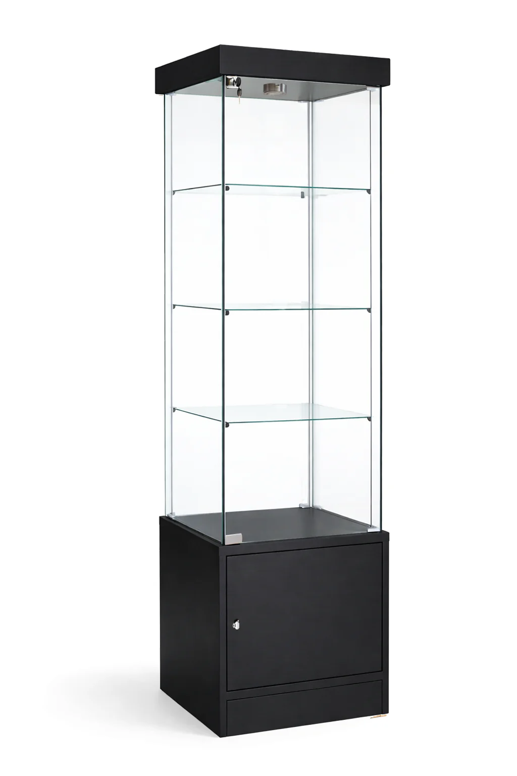 Glass Display Case Tower | Single Wide | LED Lights - Image 3