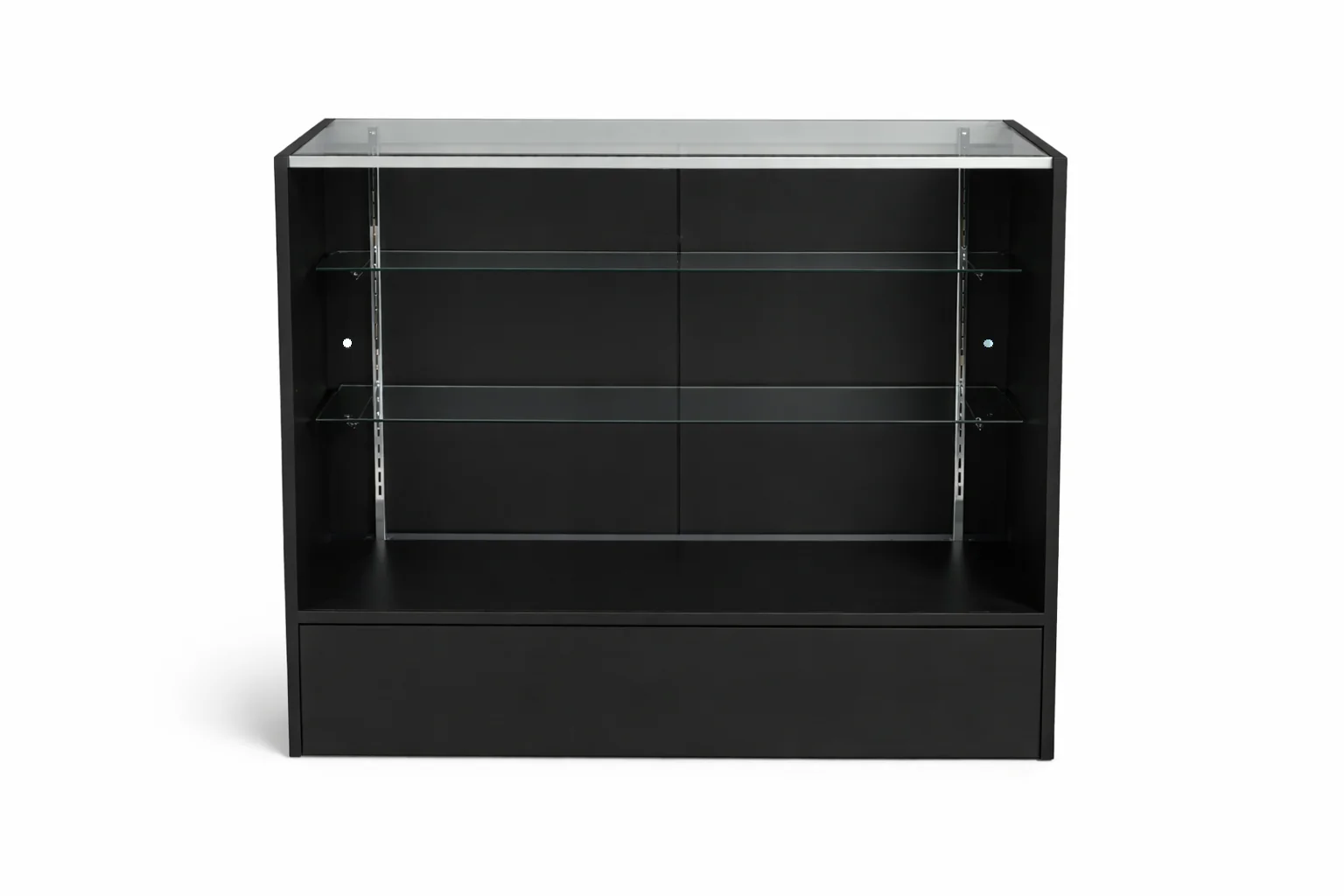 Retail Counter & Glass Display Case Combo | 2 Shelves - Image 3